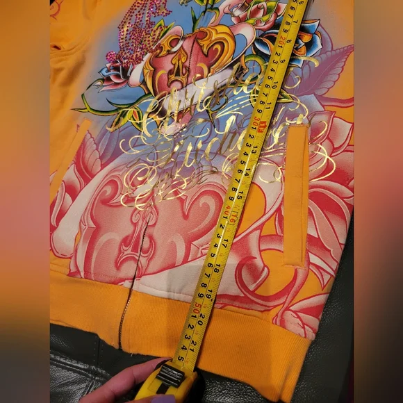 Christian Audigier Vintage Lined Hoodie - Never Worn, Without Tags, Perfect Cond - Picture 4 of 8